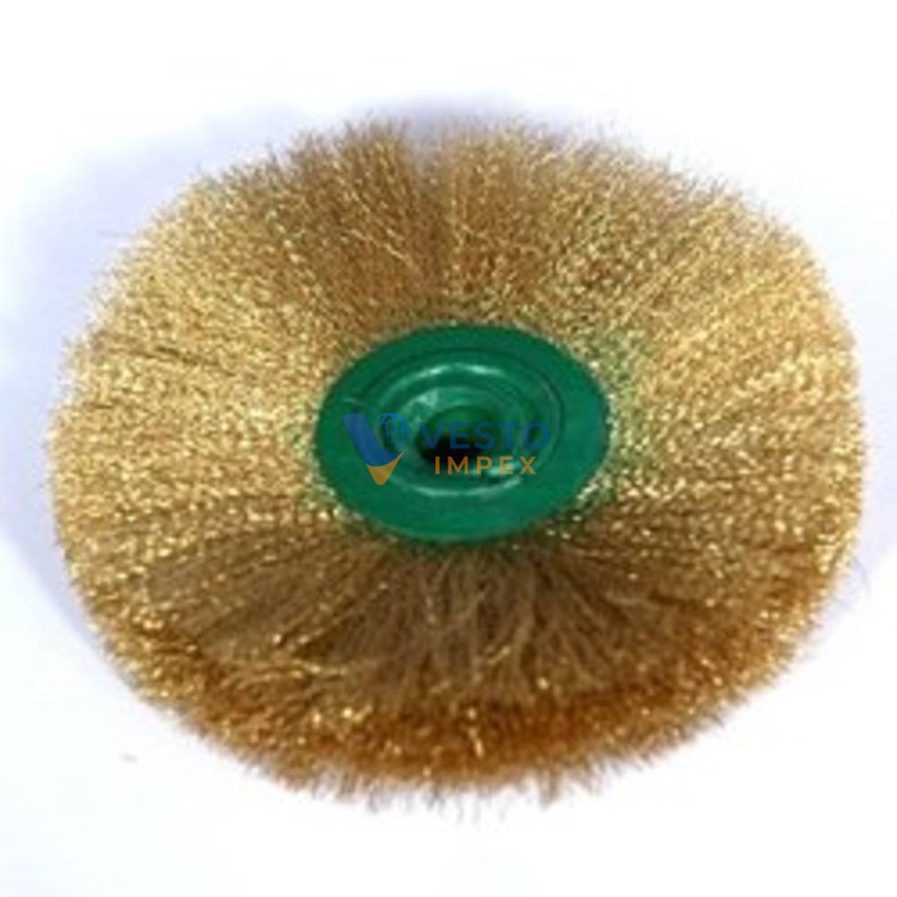 80 mm Brass Soft Circular Wire Brush