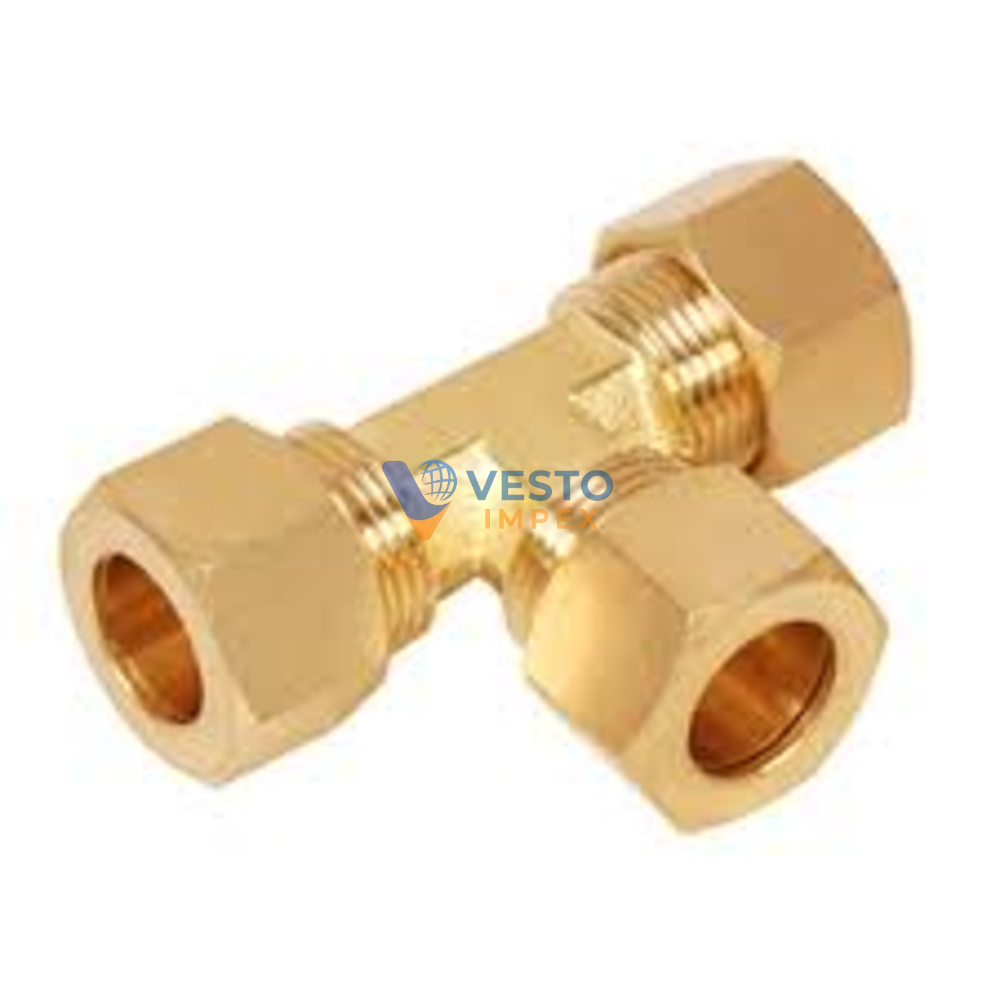 Brass Tee Male Union Assembly
