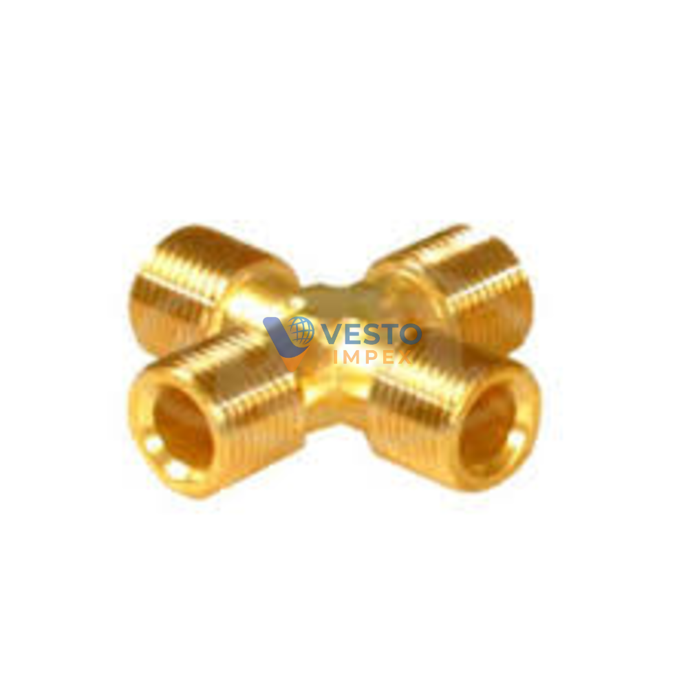 Brass Four Way Male