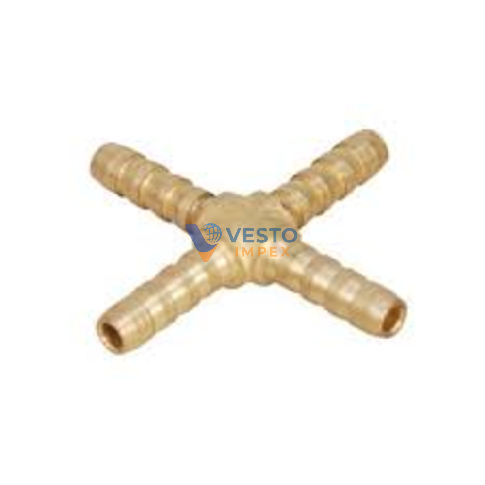 Brass Four Way Hose Joint