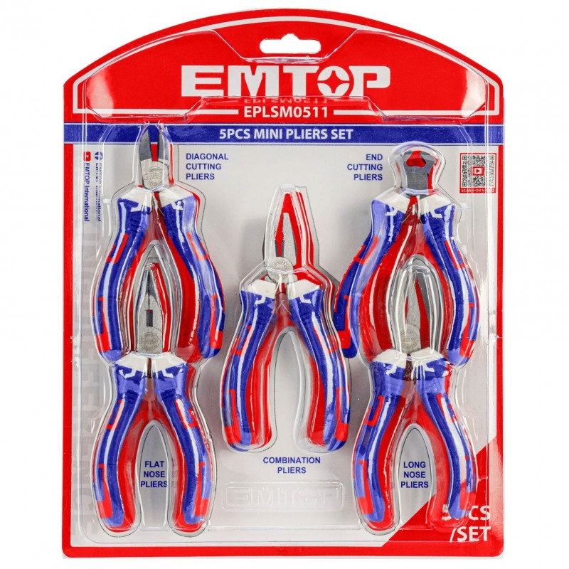5 Pcs Mini Pliers Set