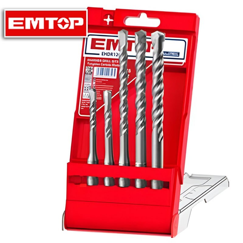 5 Pcs SDS Plus Hammer Drill Bits Set