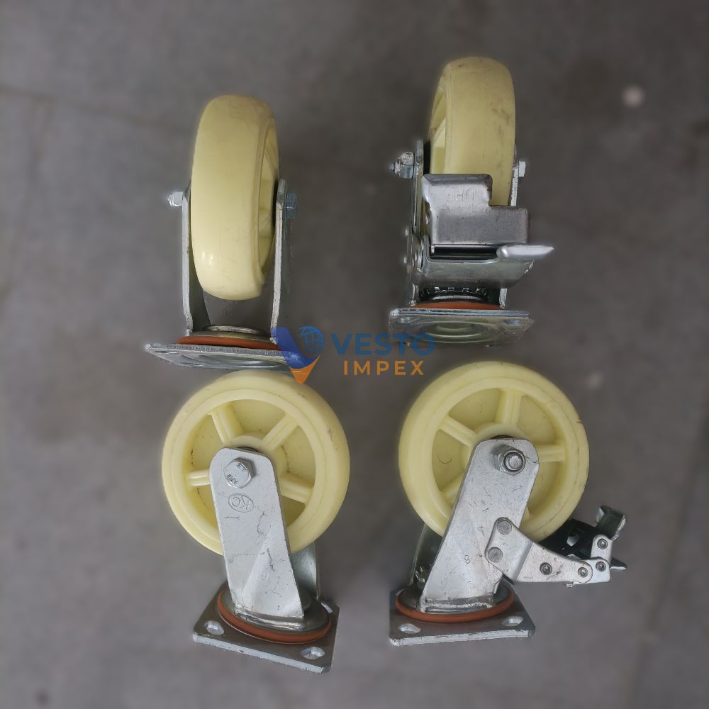 Thumbnail 2 of 6 inch Fabricated Castor Wheel Set