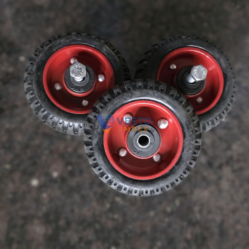 Thumbnail 2 of 6 inch Rubber Trolley Wheel