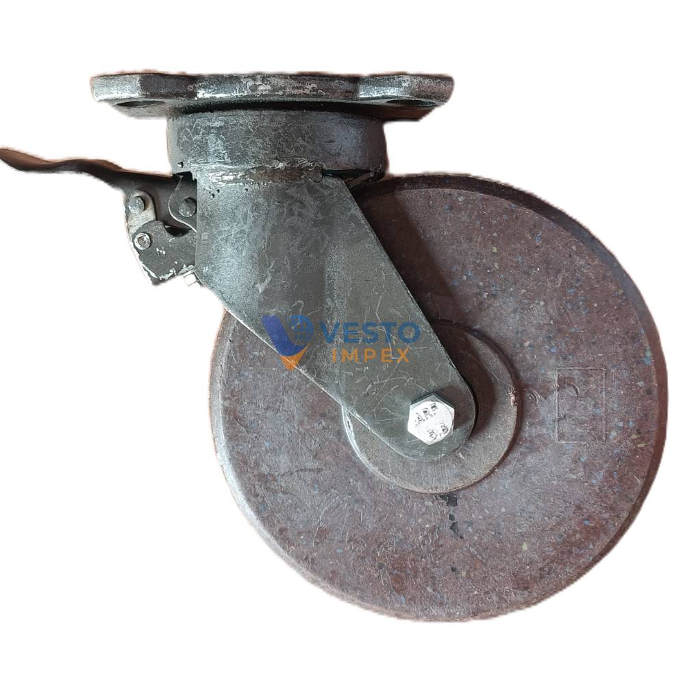 8 inch Forged Bracket UHMW Castor Wheel