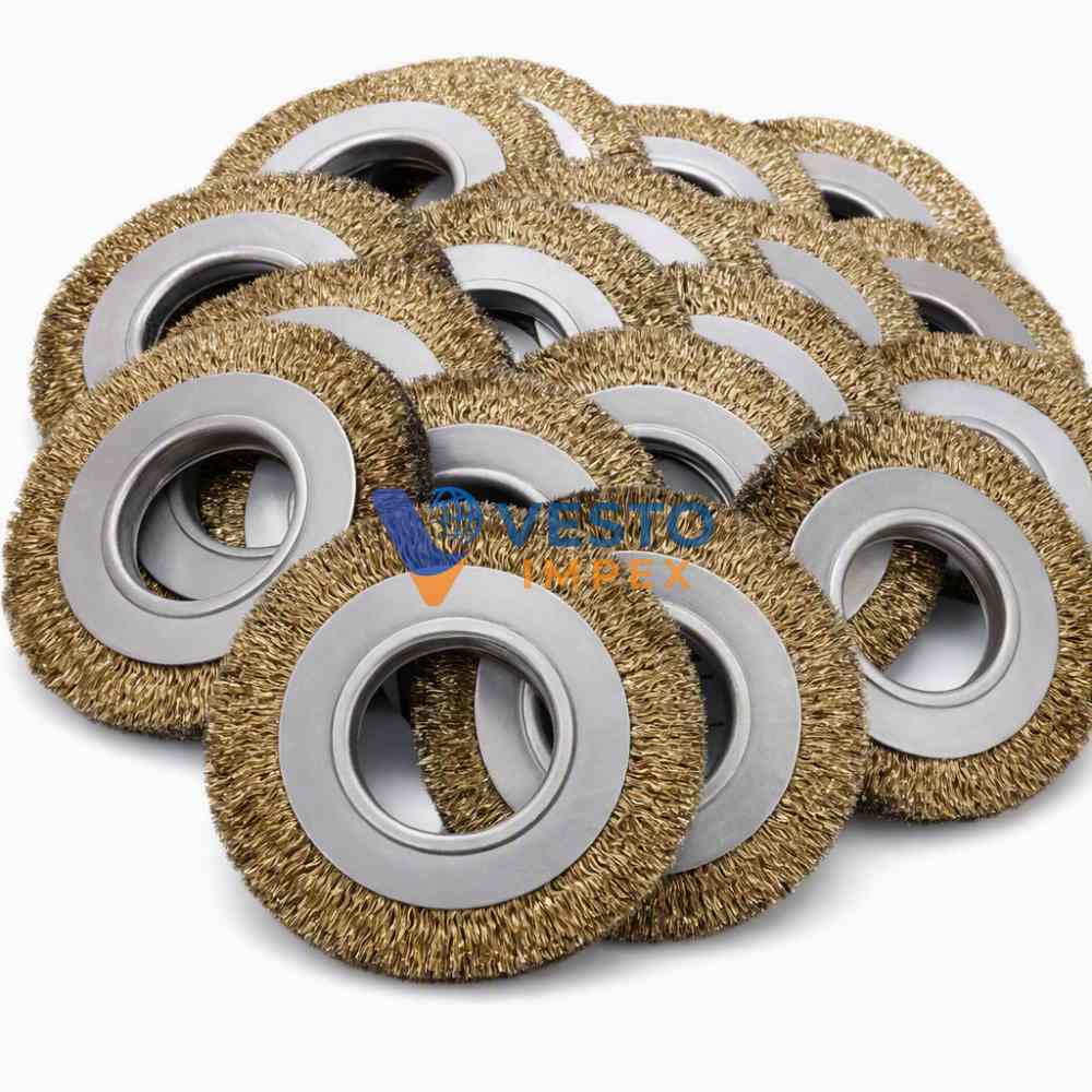 Brass Coated Circular Wire Brush - Image 2