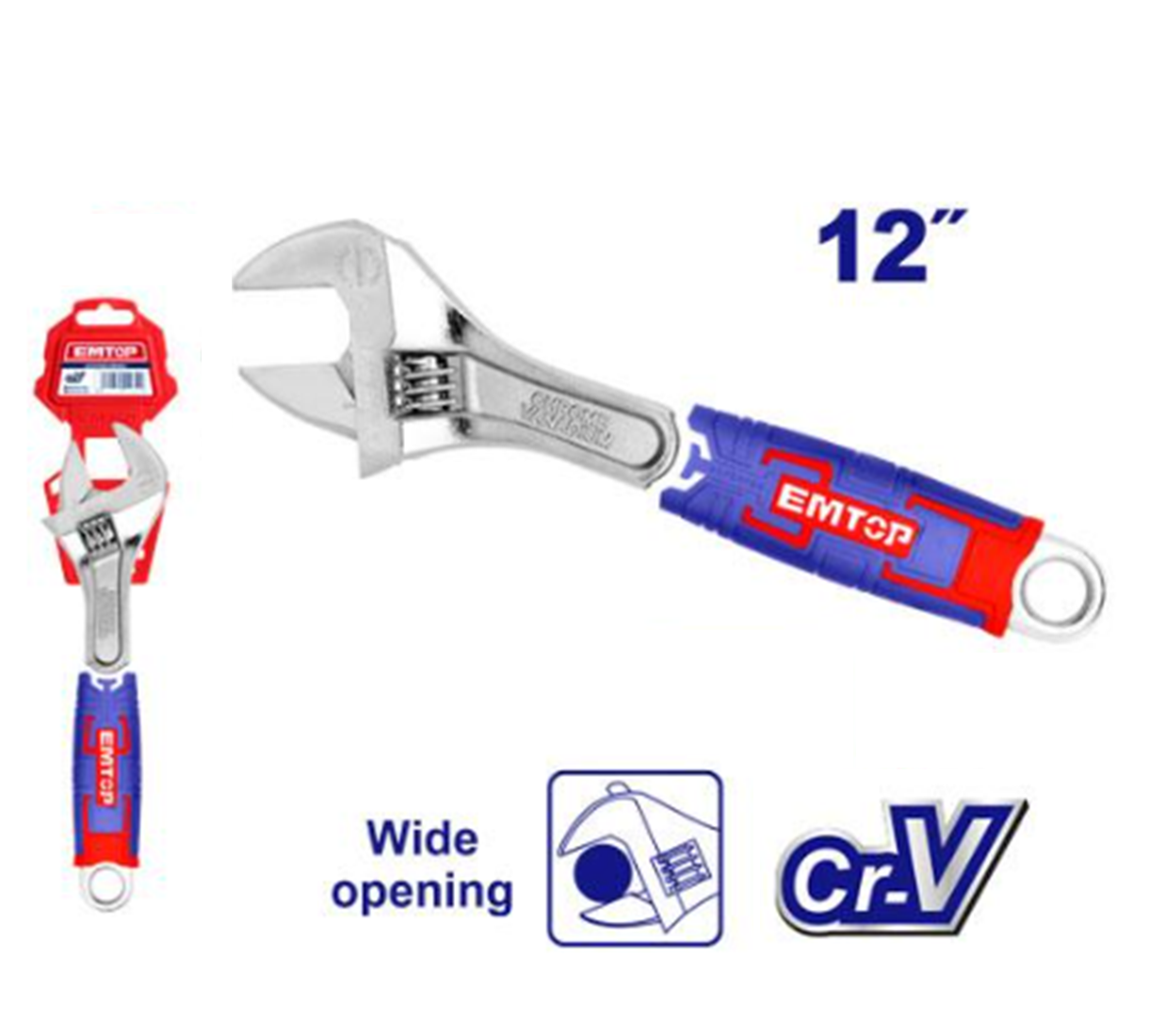 EAWH131201 Adjustable Wrench 12 inch - Hand Tools