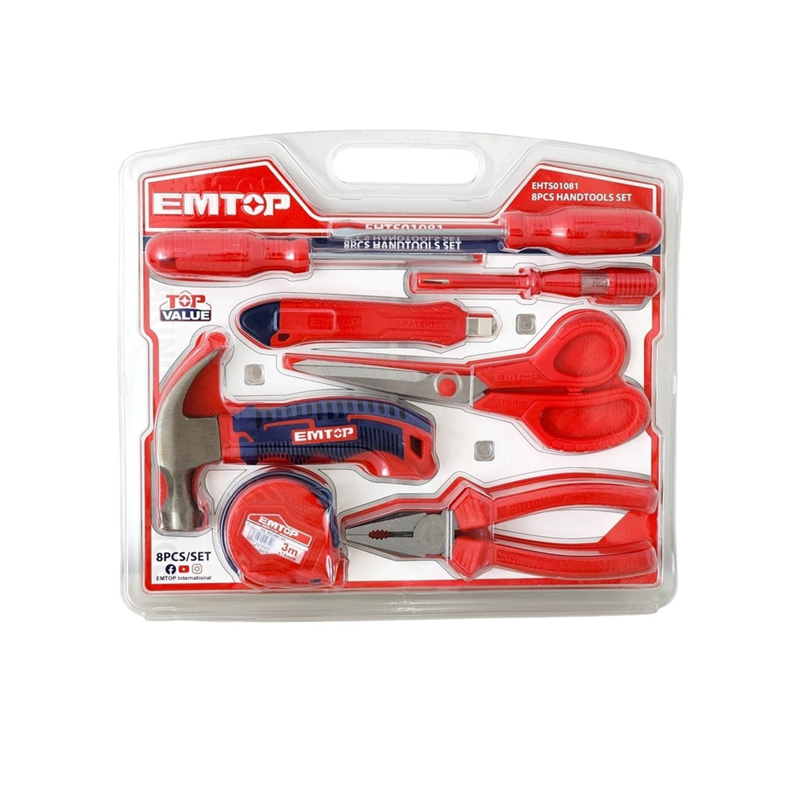 EHTS01081 8 Pcs Hand Tools Set - Hand Tools
