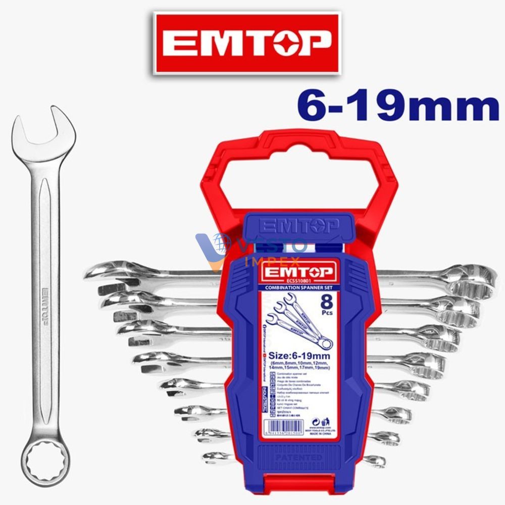 Emtop Combination Spanner Set