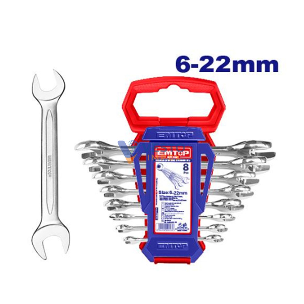 Emtop Double Open End Spanner Set - Hand Tools