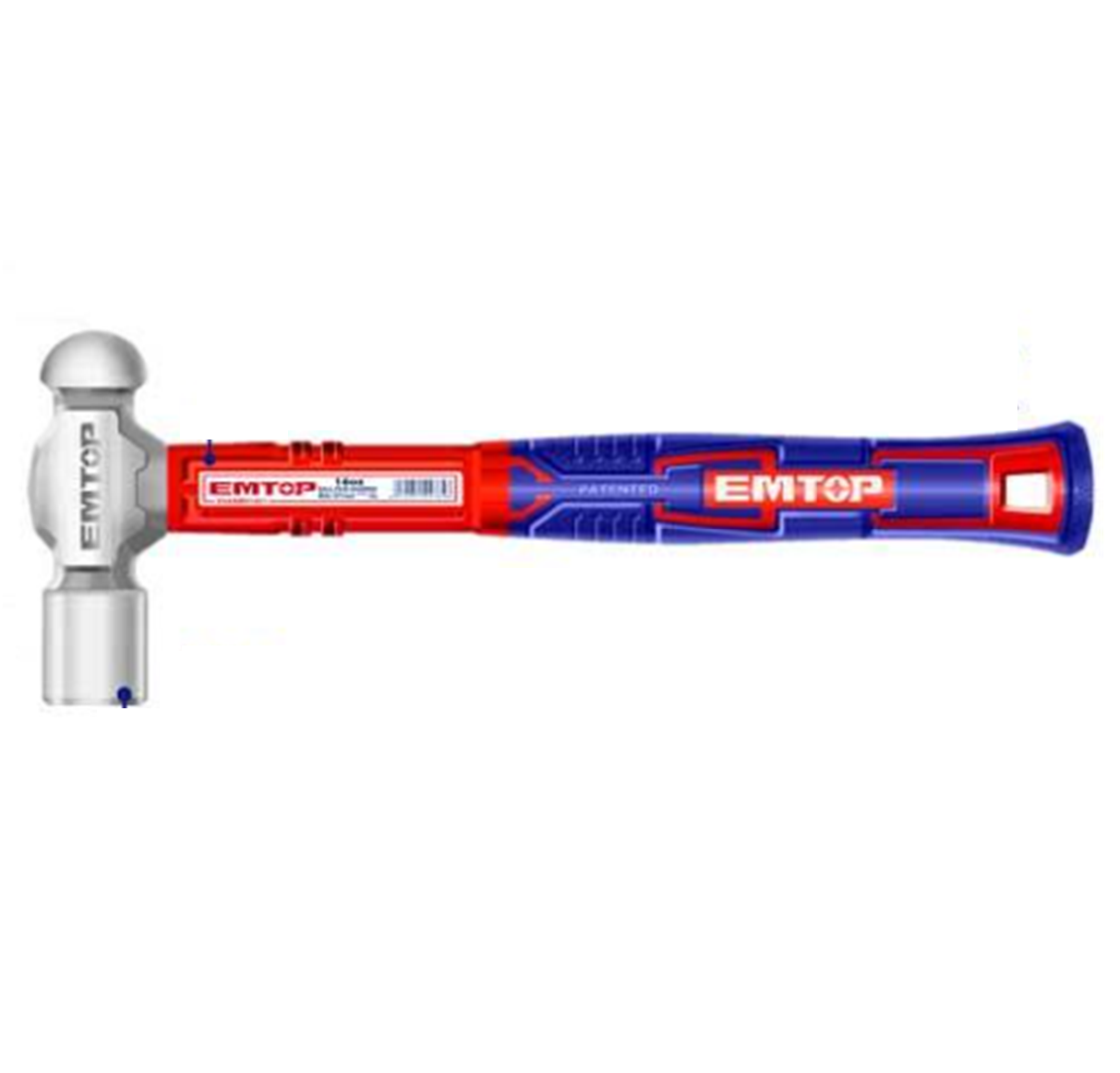 Thumbnail 2 of Fiberglass Handle Ball Pein Hammer 16oz (450g)