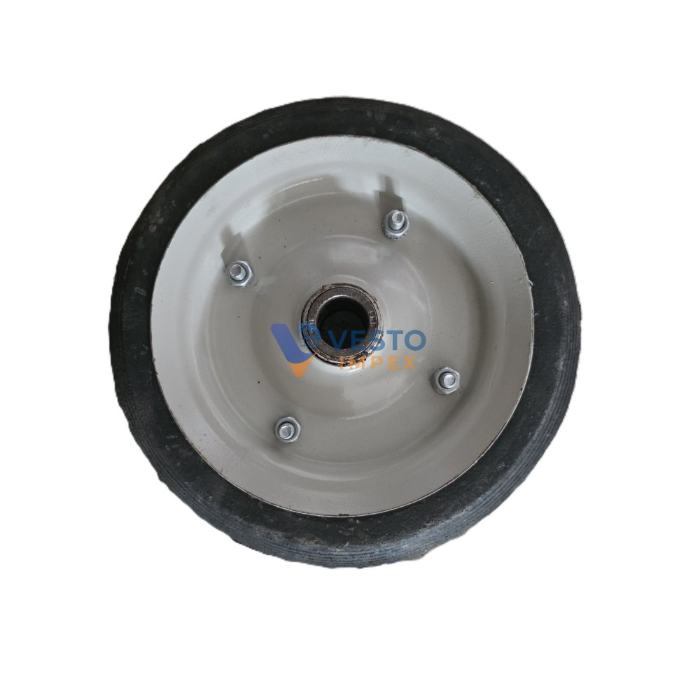 Thumbnail 3 of Heavy Duty  Trolley Rubber Wheel 10 x 2 inch