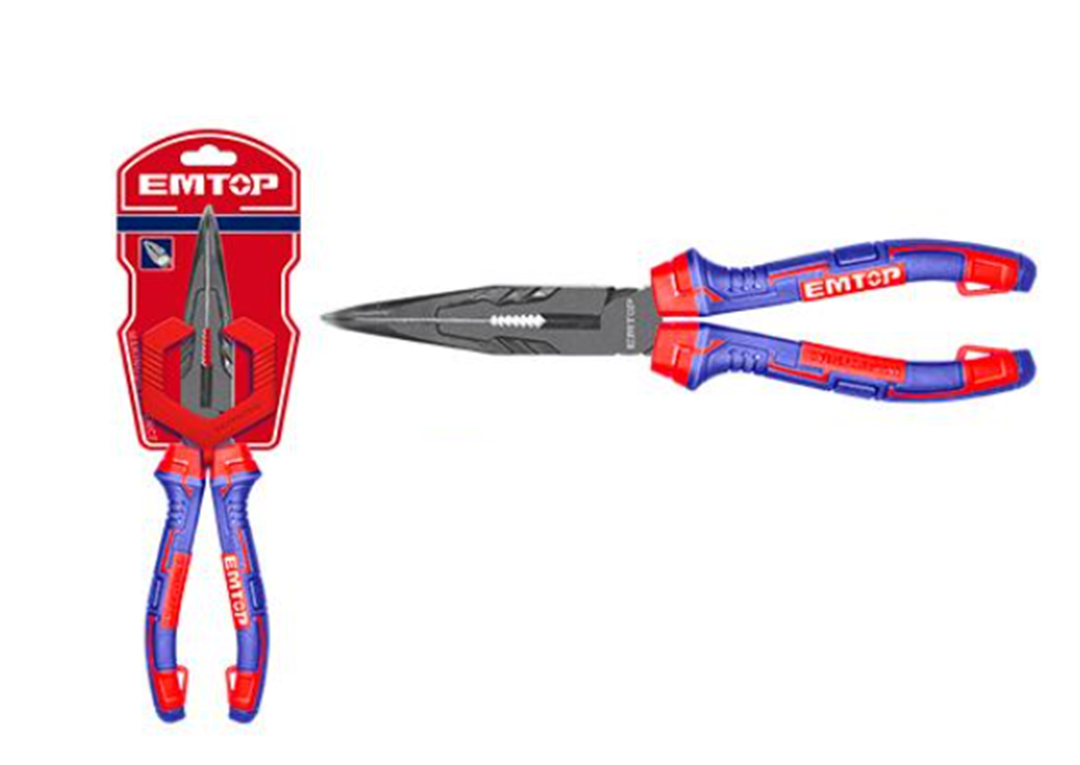 Thumbnail 2 of High Leverage Bent Nose Pliers 8 inch