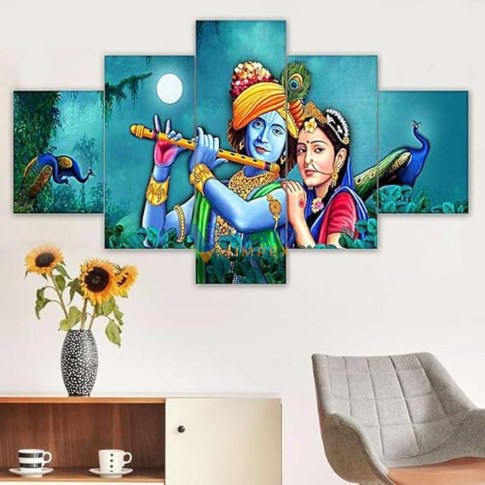 Thumbnail 2 of Radha Krishna Wall Painting