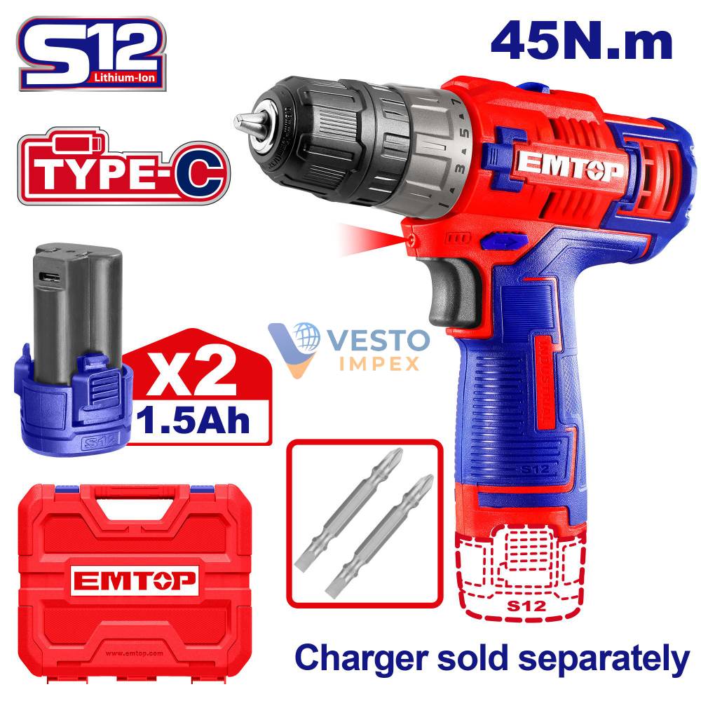 Cordless Drill Machine 45N.m
