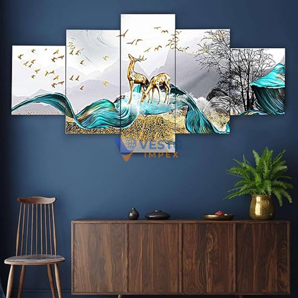 Deer Wall Painting for Home Decoration