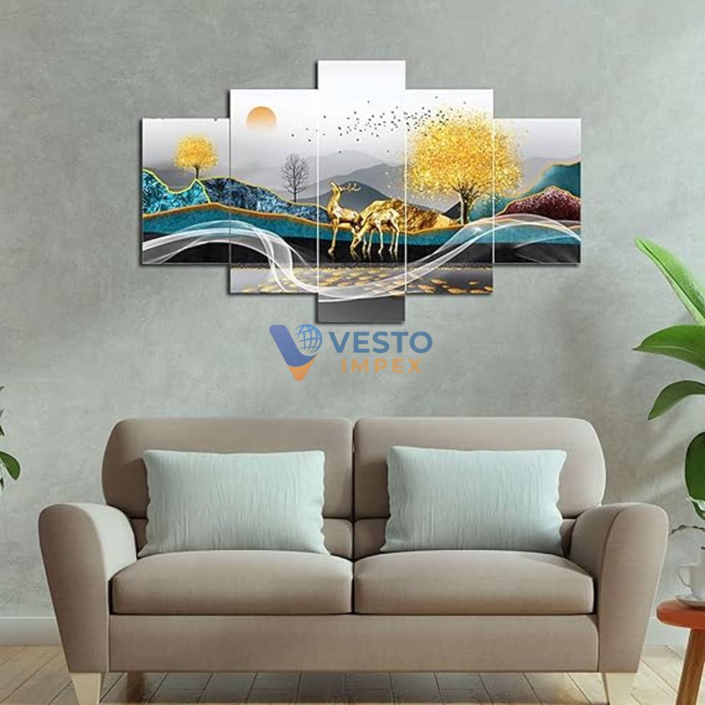 Deer Wall Painting for Home Decoration