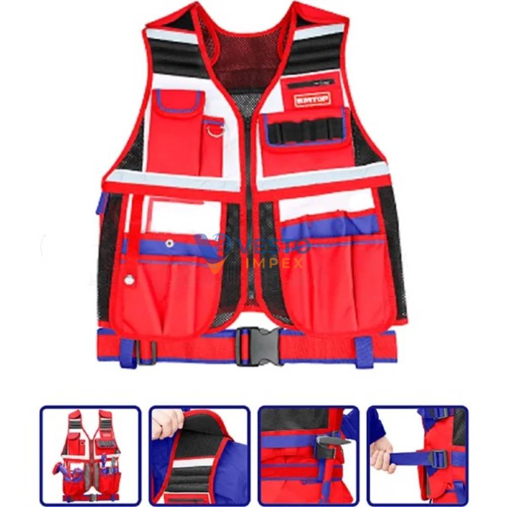 Tool vest safety jacket