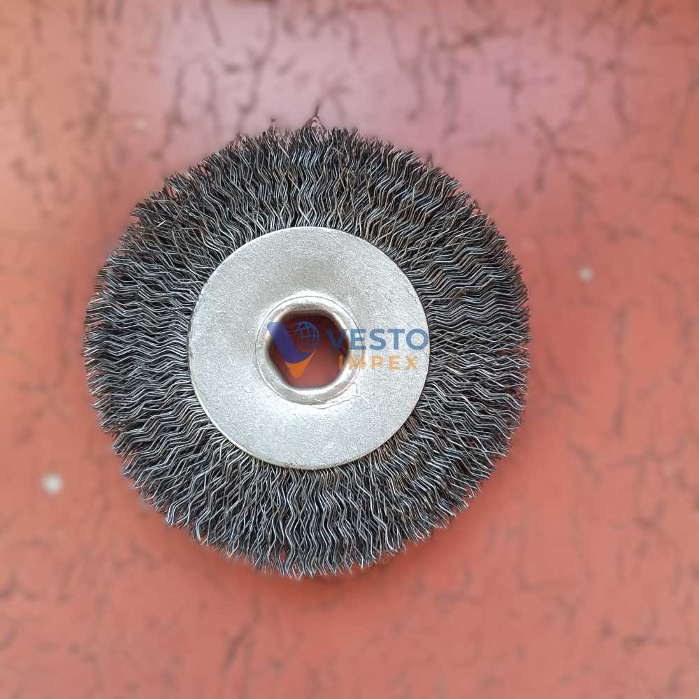 MS Circular Wire Brush with Hexagonal Bore