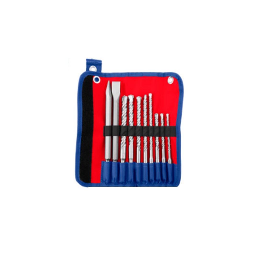 Thumbnail 2 of SDS Plus Hammer Drill Bits & Chisel Set