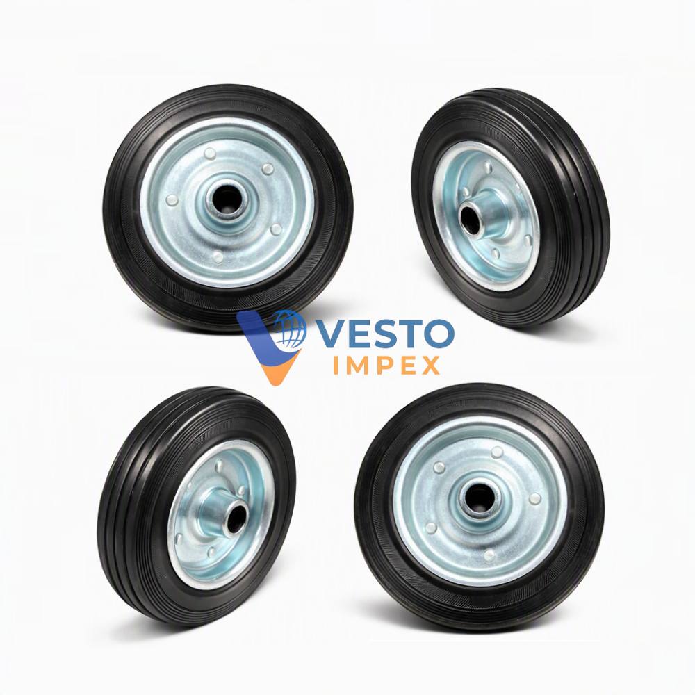 Solid Rubber Trolley Wheels - Image 2