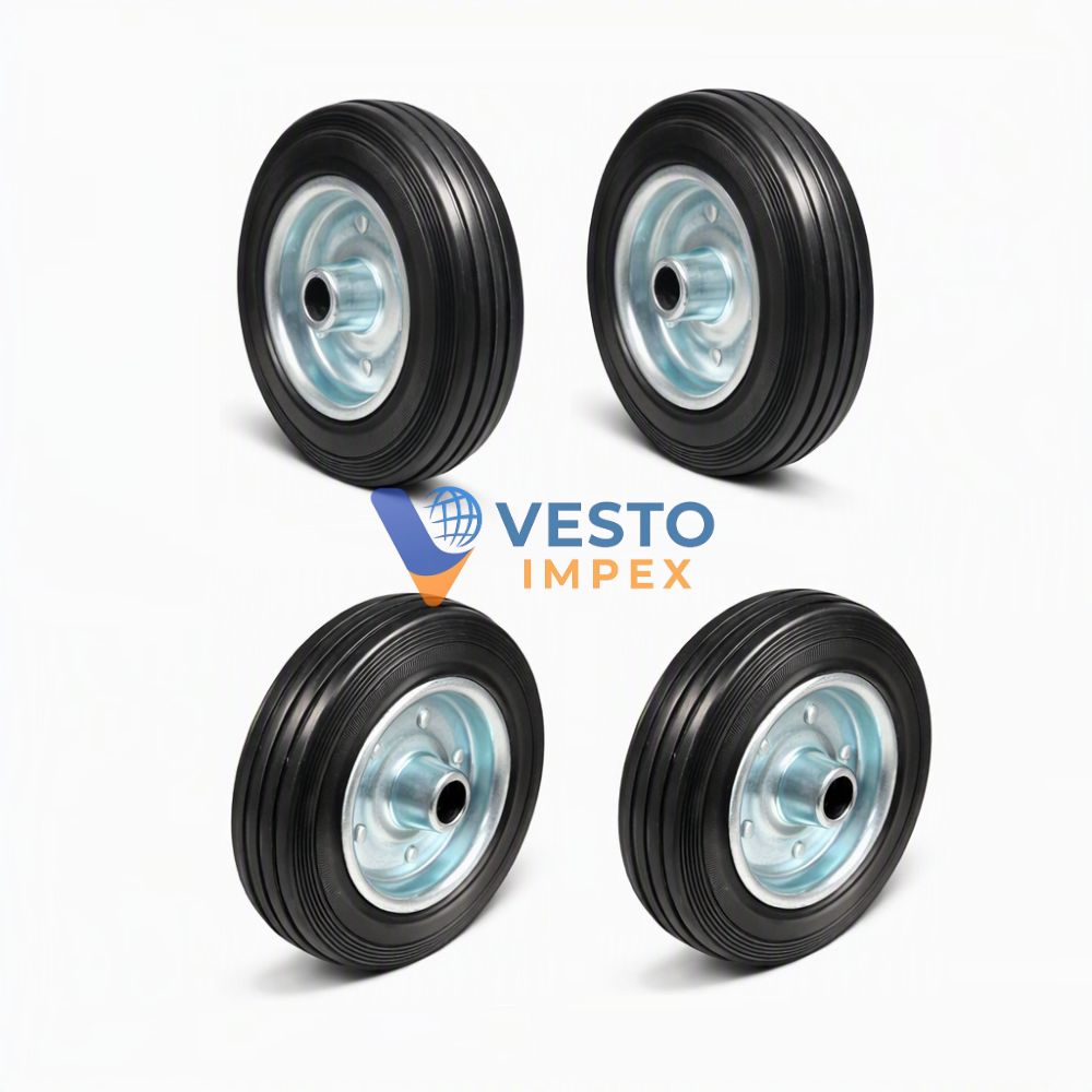 Solid Rubber Trolley Wheels - Image 3