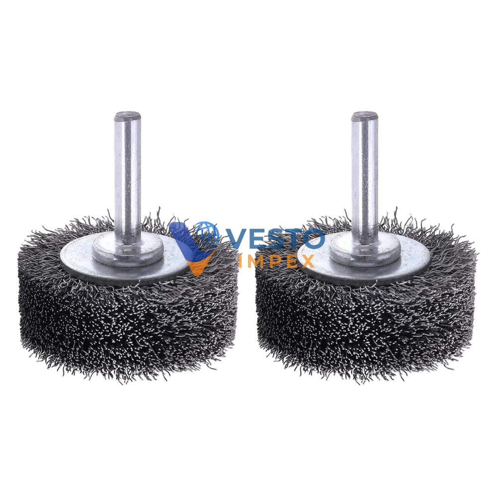 SS 3 inch Wire Brush With Spindle