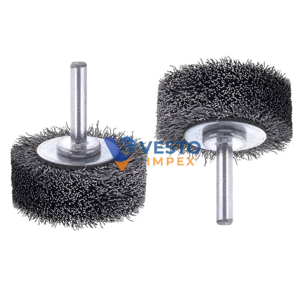 SS 3 inch Wire Brush With Spindle - Image 2